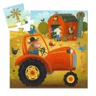 Puzzle silhouette Tracteur 16 pièces