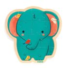 Puzzle puzzlo en bois pour enfant Eléphant