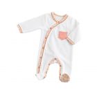 Pyjama bébé blanc 1 mois Esmée