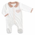 Pyjama bébé blanc 3 mois Petit coeur