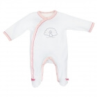 Pyjama bébé blanc 3 mois sans col Baby Swan