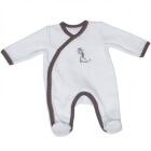 Pyjama bébé blanc girafe 1 mois Kenza