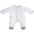 Pyjama bébé blanc lune 1 mois Céleste