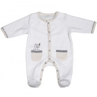 Pyjama bébé blanc ours 3 mois Timouki