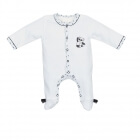 Pyjama bébé blanc 1 mois ouverture devant Panda Chao Chao