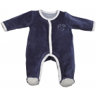 Pyjama bébé bleu 1 mois Merlin