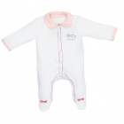 Pyjama bébé blanc 3 mois avec col Baby Swan