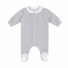 Pyjama bébé en velours Toile de Jouy Gris 1 mois