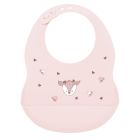 Bavoir en silicone Biche rose