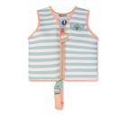 Gilet de natation enfant 3-6 ans - Rayures vertes