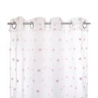 Rideau enfant multi-pompons rose 140x200 cm