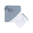 Cape de bain bébé avec gant Lino