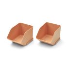 Lot de 2 petits organisateurs de bureau Rosemary Tuscany rose