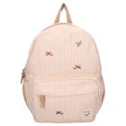 Sac à dos enfant Rayures Avions beige 36 cm