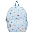 Sac à dos enfant Véhicules bleu 36 cm