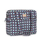 Sac à langer poussette imperméable Hyde Park Blue Red Mosaic