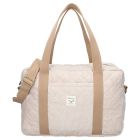 Sac à langer avec matelas à langer - Velours côtelé écru
