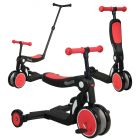 Draisienne évolutive 5 en 1 Scootizz avec barre de poussée adulte rouge