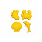 Set de 4 moules de plage Jaune pastel