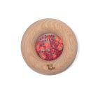 Hochet sensoriel bébé Donut en bois Fraises