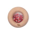 Hochet sensoriel bébé Donut en bois Pastèques