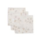 Lot de 3 langes en coton 31 x 31 cm Leafy Dreams