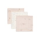 Lot de 3 langes en coton 31 x 31 cm Pretty Picnic