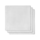 Lot de 3 langes gaze de coton Blanc 31cm x 31cm