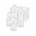 Lot de 4 biberons FC+ Température Control avec casier mixte