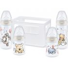 Lot de 4 biberons FC+ Température Control avec casier Winnie