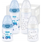 Lot de 4 biberons FC+ Température Control avec casier Bleu