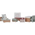 Set de 7 pièces de chambre d'enfant pour maison de poupée FSC