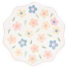 Lot de 8 grandes assiettes Happy Flowers