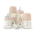 Coffret nouveau-né bébé Birdies avec biberons et sucette SX Pro Rose