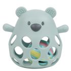 Hochet avec balle ours en slicone vert d'eau