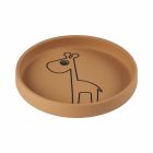 Assiette bébé silicone antidérapante Raffi marron
