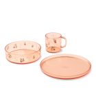 Coffret repas bébé Siva en tritan Peach Sea shell