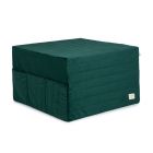 Pouf enfant convertible en matelas Velvet Jungle Green