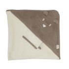 Cape de bain bébé et gant Bear Chocolate