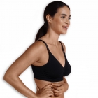 Soutien gorge allaitement rembourré noir taille L