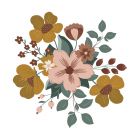 Planche de grands stickers Large Bouquet
