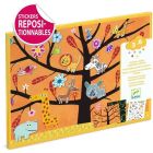 Pochette de stickers repositionnables avec décors Chat-Perché !