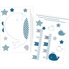 Stickers décoratifs Blue Baleine