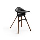 Chaise haute Clikk Black / Warm brown