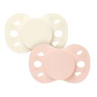 Lot de 2 sucettes anatomiques 18 mois+ Essentielle Rose et beige