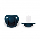 Lot de 2 sucettes anatomique en silicone 0-6m - Dark Blue