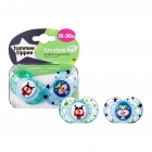Lot de 2 sucettes Closer to Nature Fun 18-36m Garçon (coloris aléatoire)