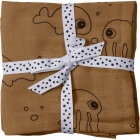 Lot de 2 langes Sea friends moutarde