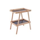 Table à langer avec 2 plateaux Léna Hybride anthracite