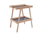 Table à langer avec 2 plateaux Léna Hybride kaki